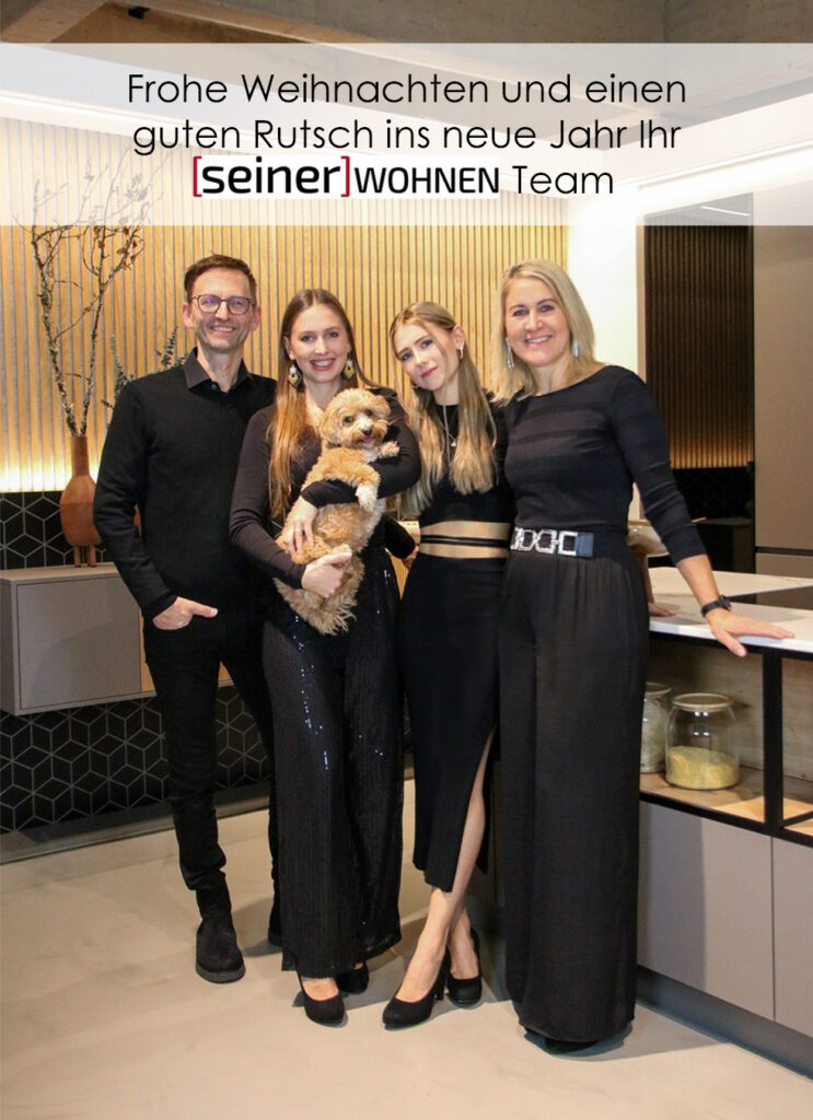 Frohes Weihnachtsfest mit dem [seiner]WOHNEN Team bei Feierlichkeiten.